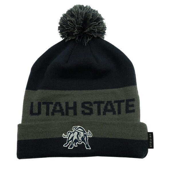 Nike Utah State Aggie Bull Pom-Pom Beanie